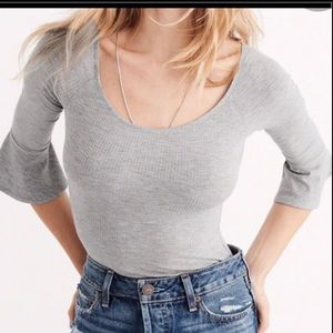 Abercrombie and Fitch Gray Body Suit